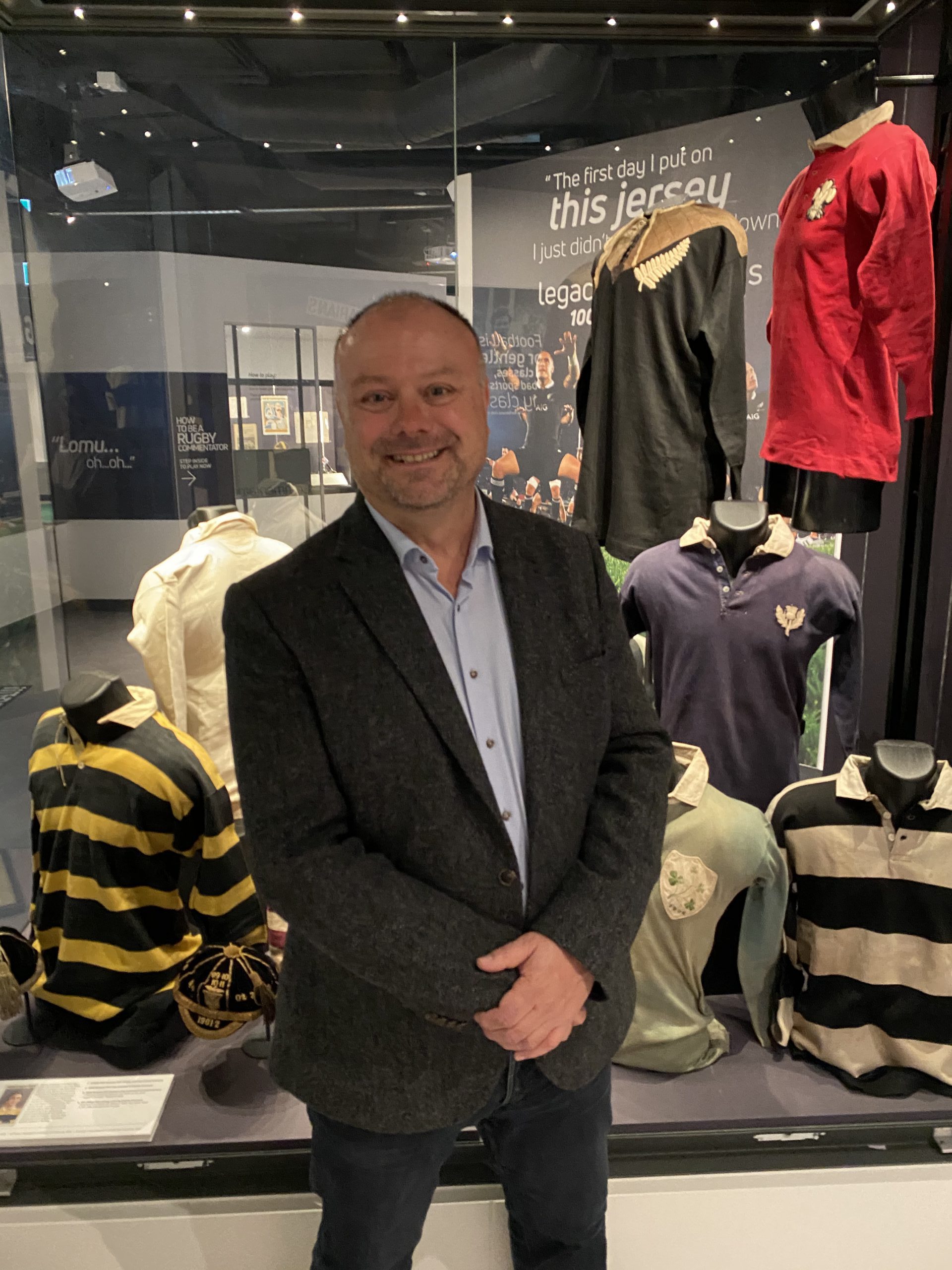 Charity friend, historian and author Peter Jones launches new book at the World Rugby Museum
